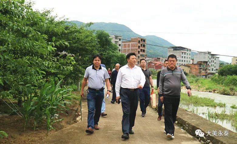 29日上午,县委书记陈斌带领县直有关部门人员深入嵩口镇溪口村,长庆镇