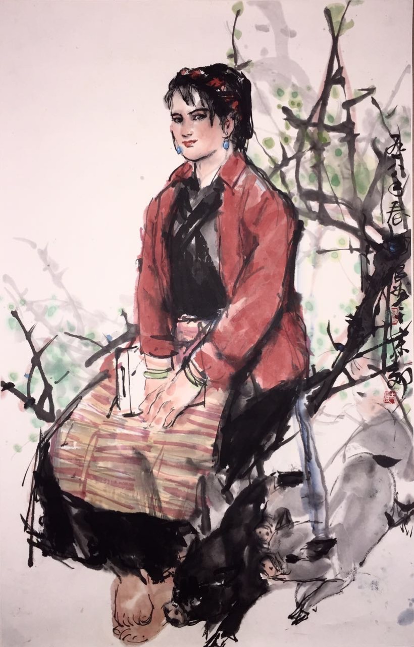著名人物画家史国良作品欣赏