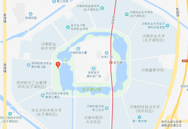 如果从市区出发,可乘地铁1号线到龙子湖站下车,然后骑一辆共享单车