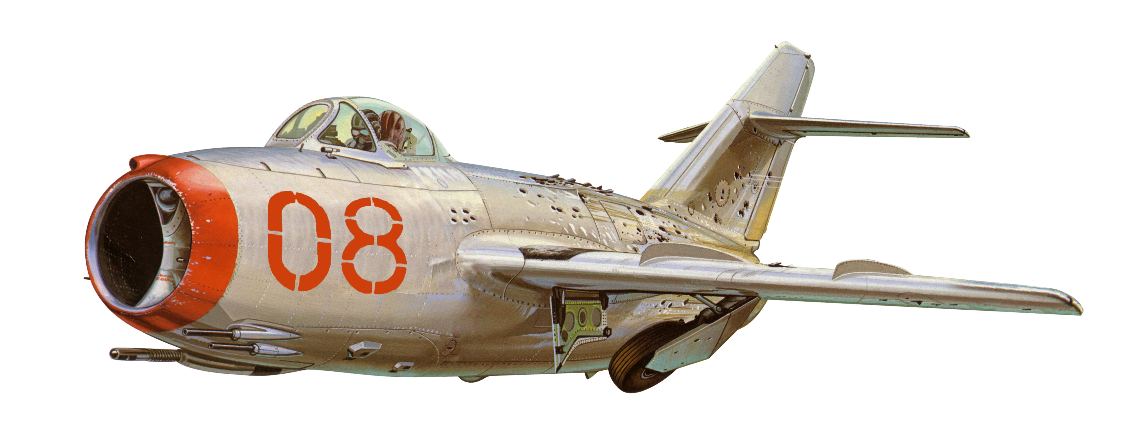 原创米格15装上了反坦克炮一炮打出1平米窟窿美军称绝对武器