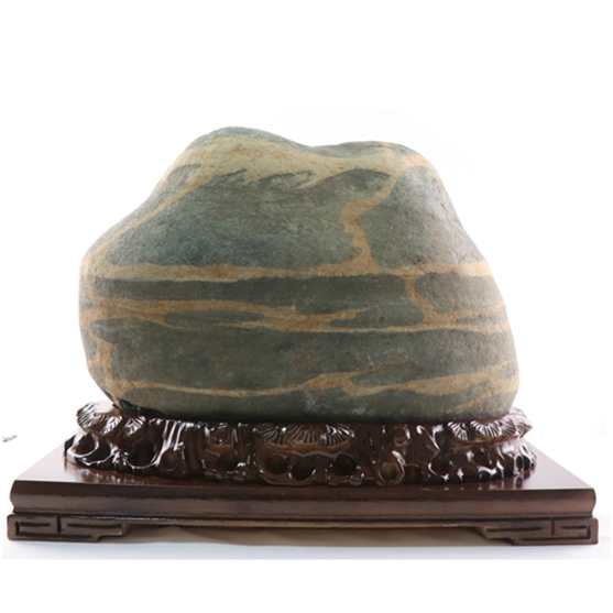 大自然的馈赠祥云龙纹奇石