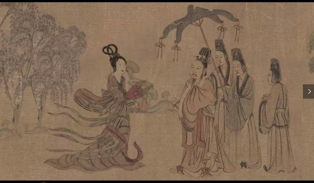 《洛神赋图》中走来洛水女神来了!
