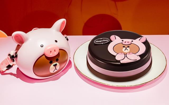 哈根达斯 line friends首次跨界合作  甜蜜友你 系列产品全国店铺限量