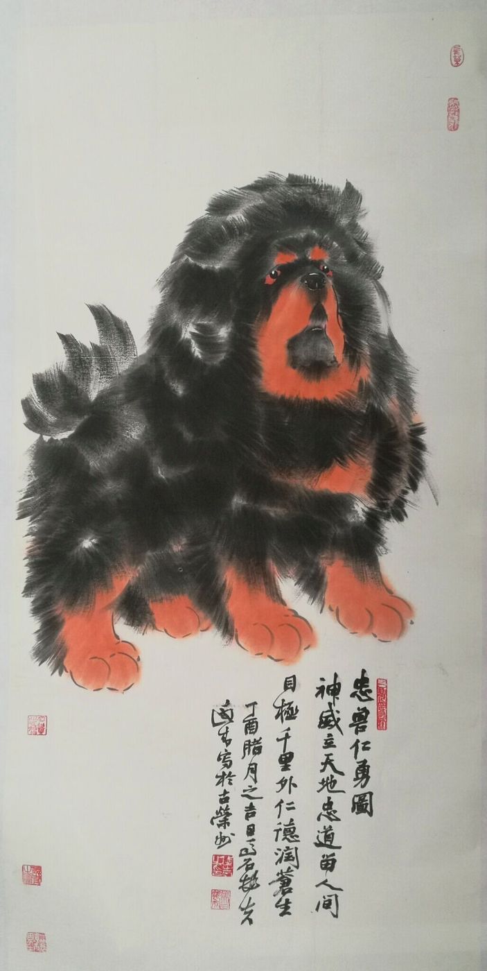 "藏獒的精神"——黄永清笔下的藏獒