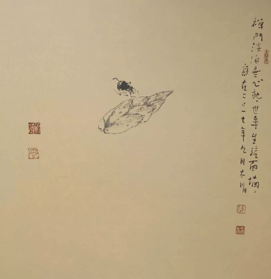 書畫南北方行香竹苑聽禪聲一一陳太明禪意小品特展