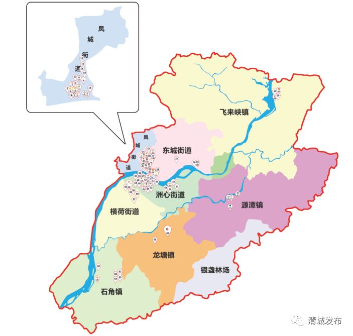 广州清远区域分布图图片