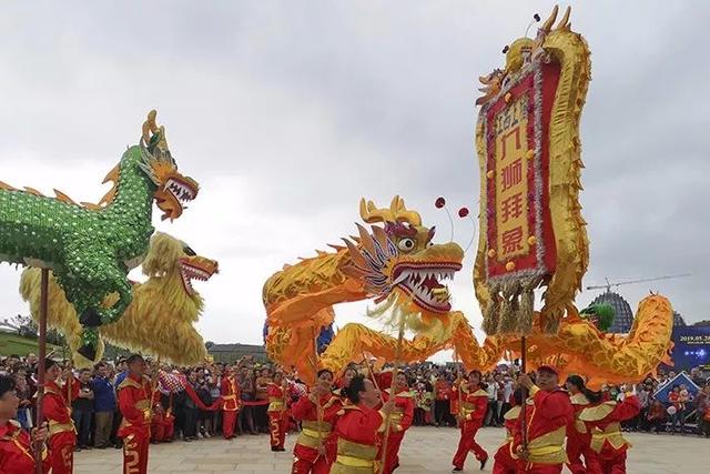 上犹县九狮拜象精彩亮相 中国(赣州)第六届家具产业博览会