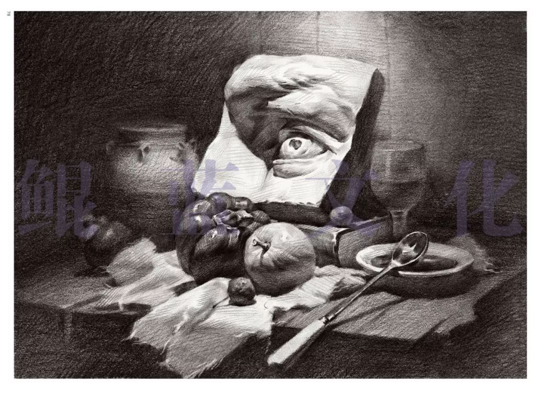 2019鲲蓝文化新书发布江湖素描静物最接地气的横构图素描静物从石膏