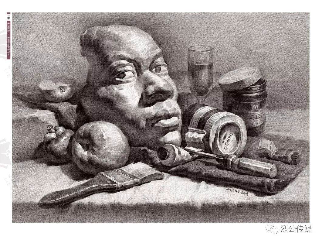 金牌教案素描静物横构图临摹范本是一本专门针对横构课件研发单体训练