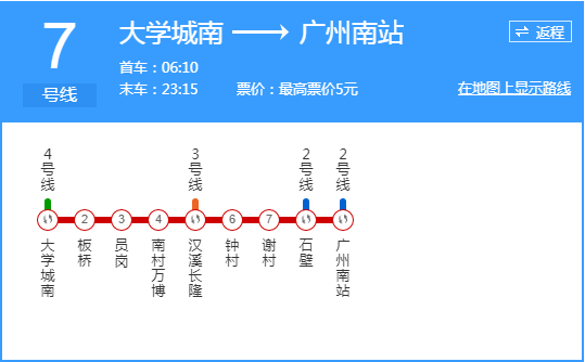 线路从广州南站西延至顺德的美的大道站预计将于2020年建成通车建成通