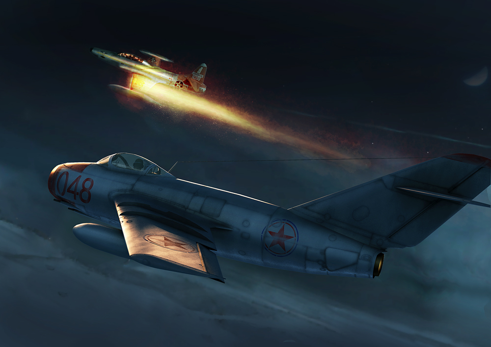 原创米格15装上了反坦克炮一炮打出1平米窟窿美军称绝对武器