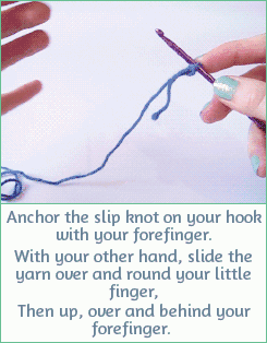 新手必看一学就会钩针基础针法gif教学视频集合