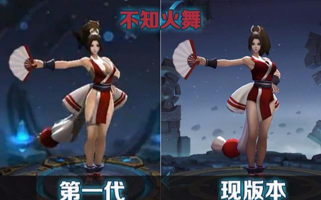 王者荣耀:盘点模型被加料的5个女英雄,旧版实在穿得太少了!_虞姬