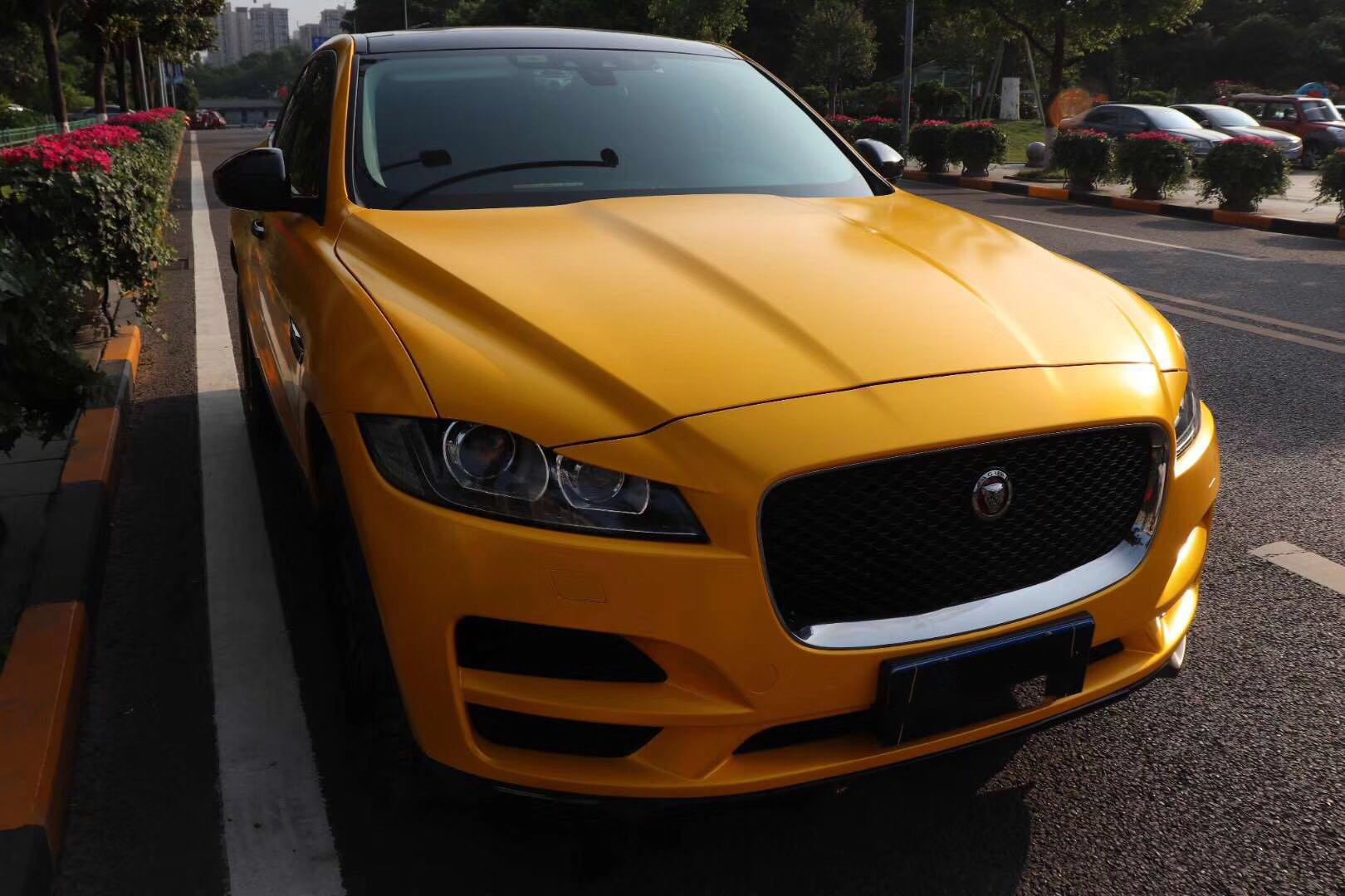 野性不改 捷豹e-pace改色电光黄