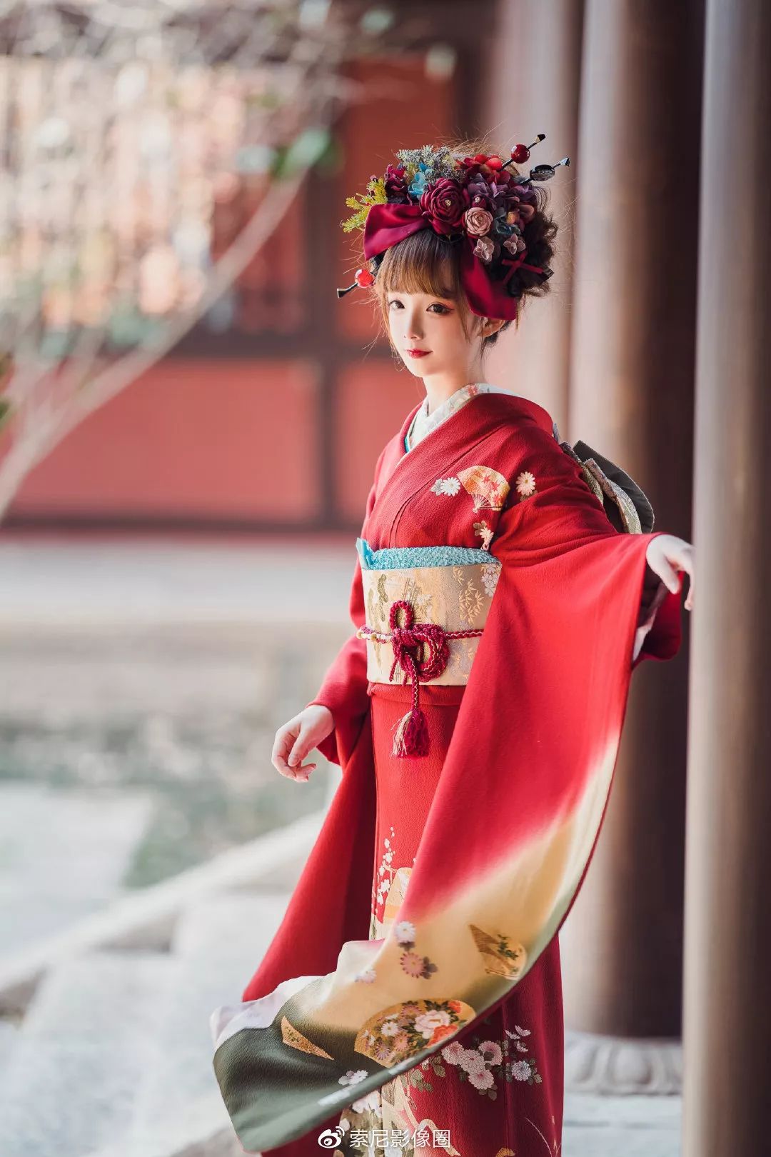 8 gm镜头 拍摄振袖和服人像