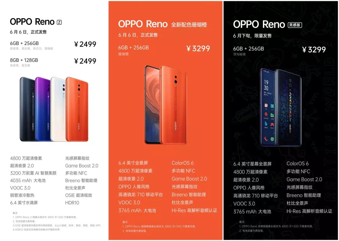 oppo reno z参数配置图片