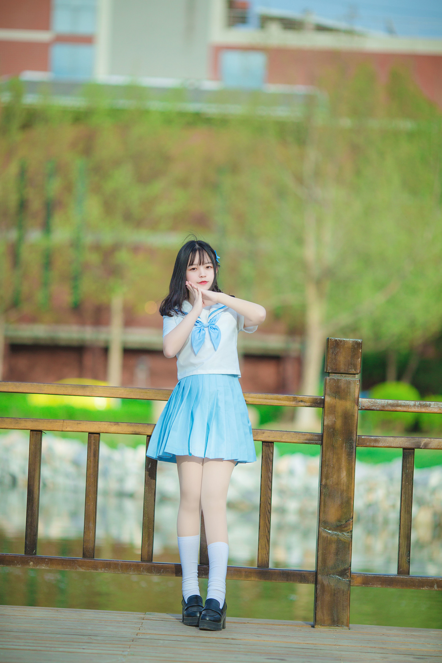 cosjk制服小姐姐一起来吹泡泡吧