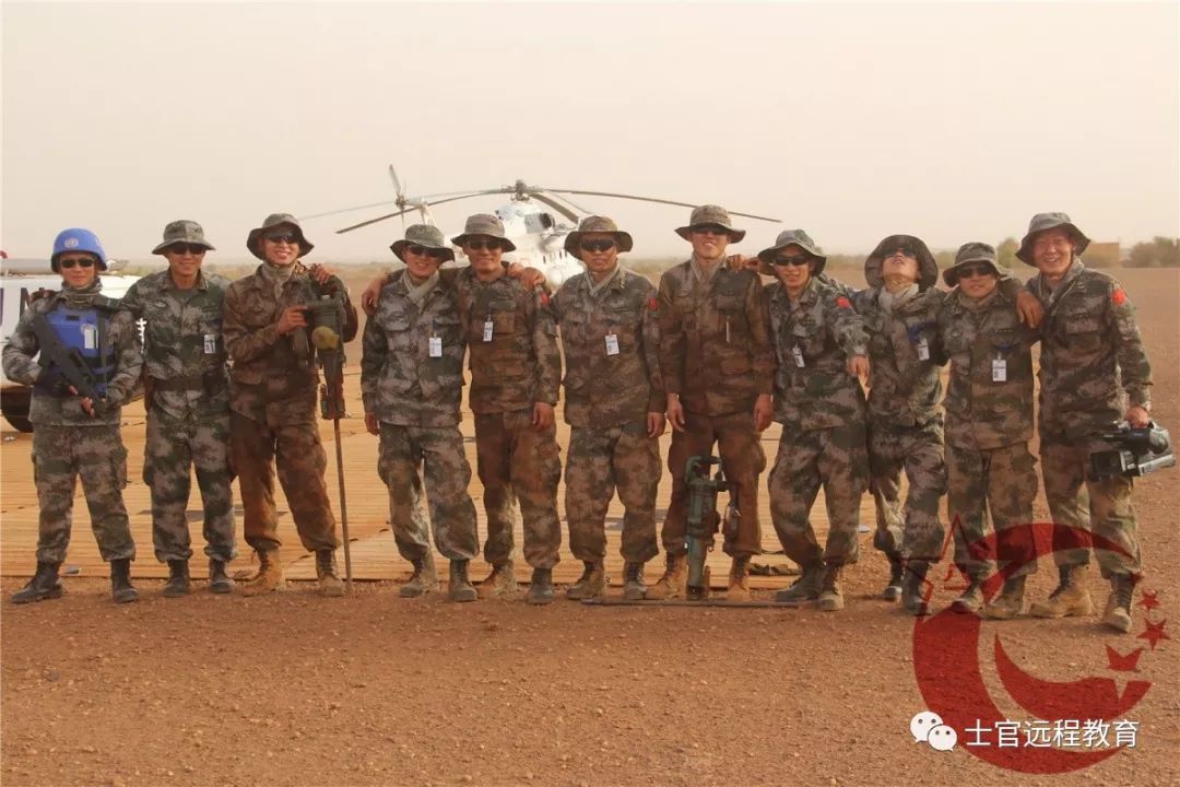 中执行加奥机场直升机停机坪建设任务,广受联马团官员和友军部队赞