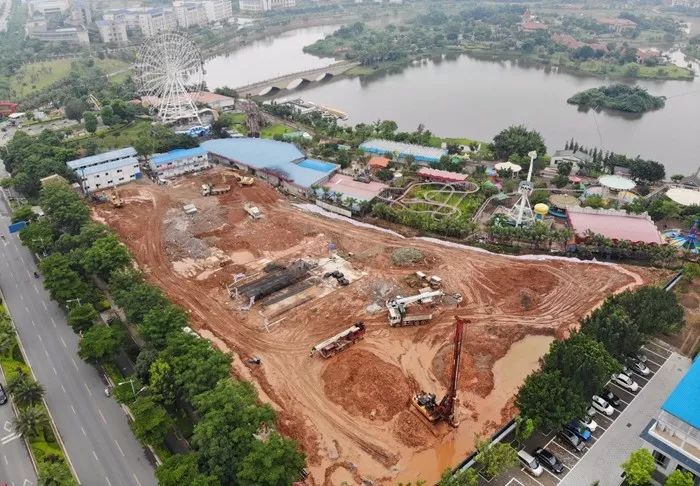 梧州红岭片区再添地标性建筑目前已开工建设明年底完工