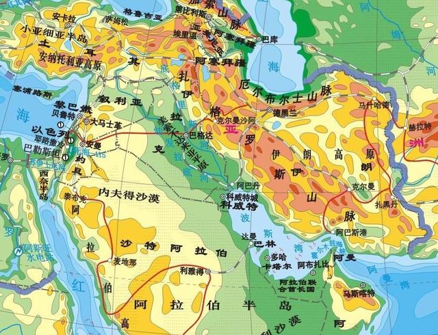 伊朗地图位置图片