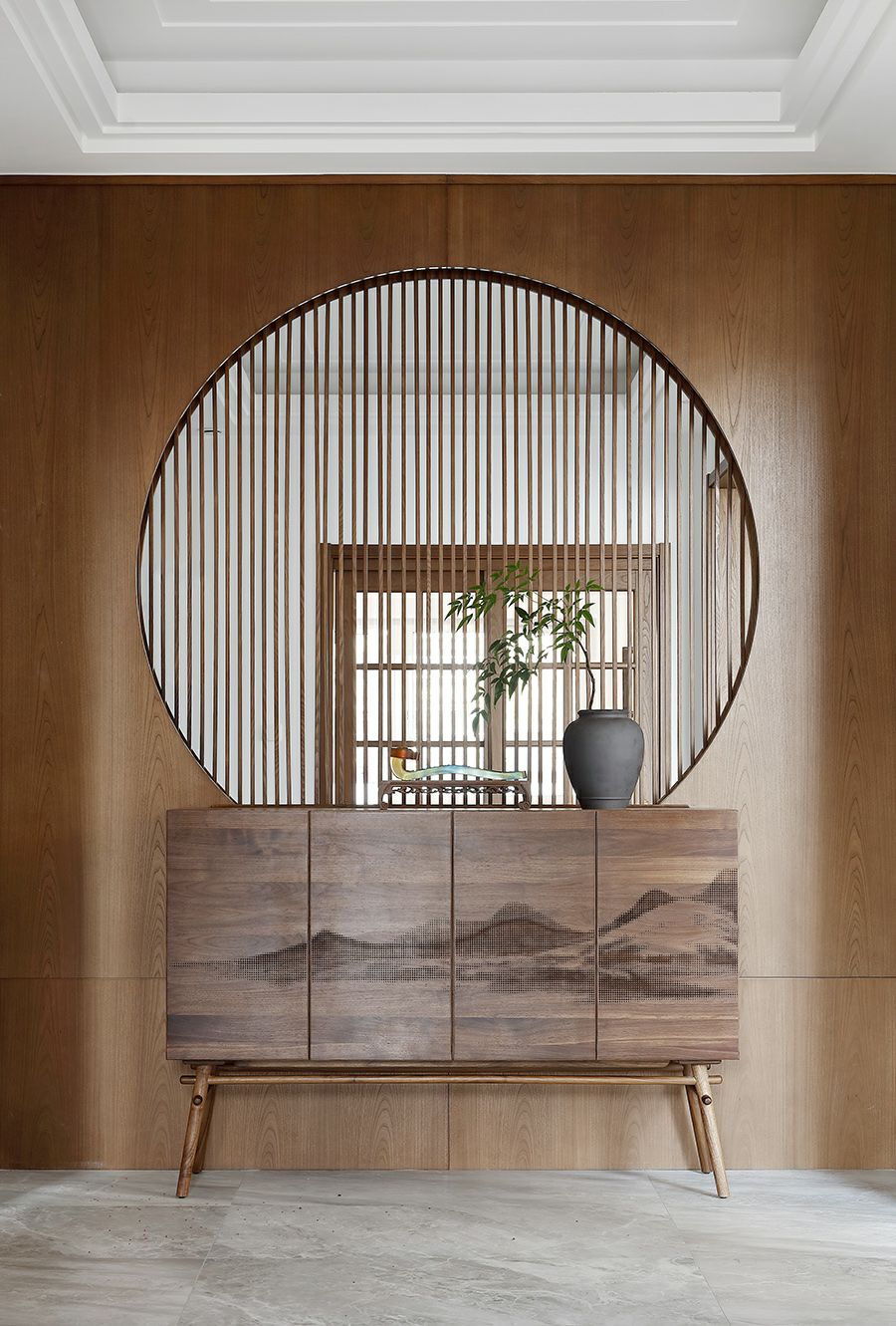 新中式玄关|"藏"出来的含蓄内敛之美