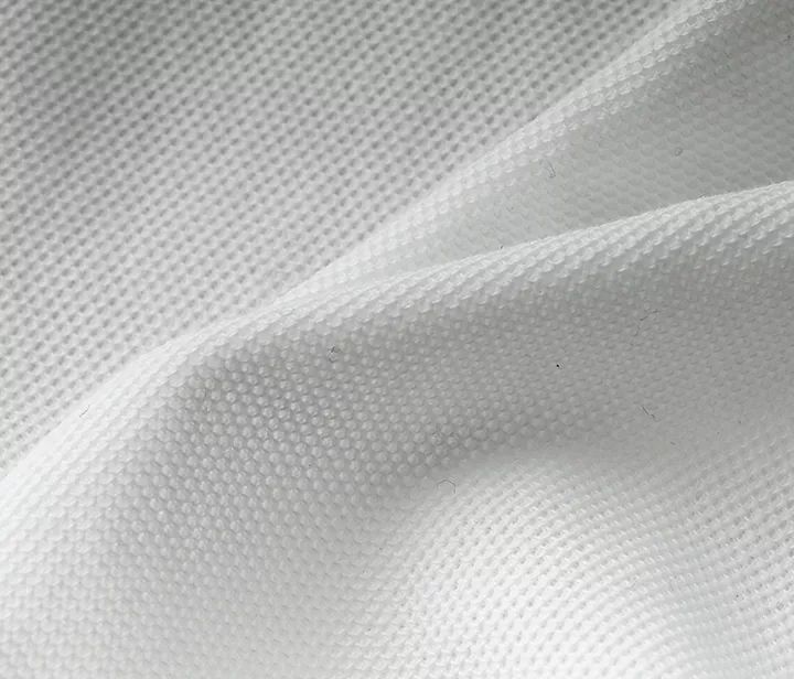 黑白两色定织防菌珠地棉面料刺绣保罗衫