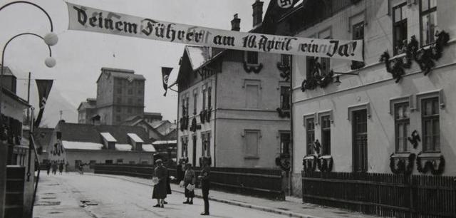 老照片二战前奥地利是被德国悍然吞并还是欢欣鼓舞被合并