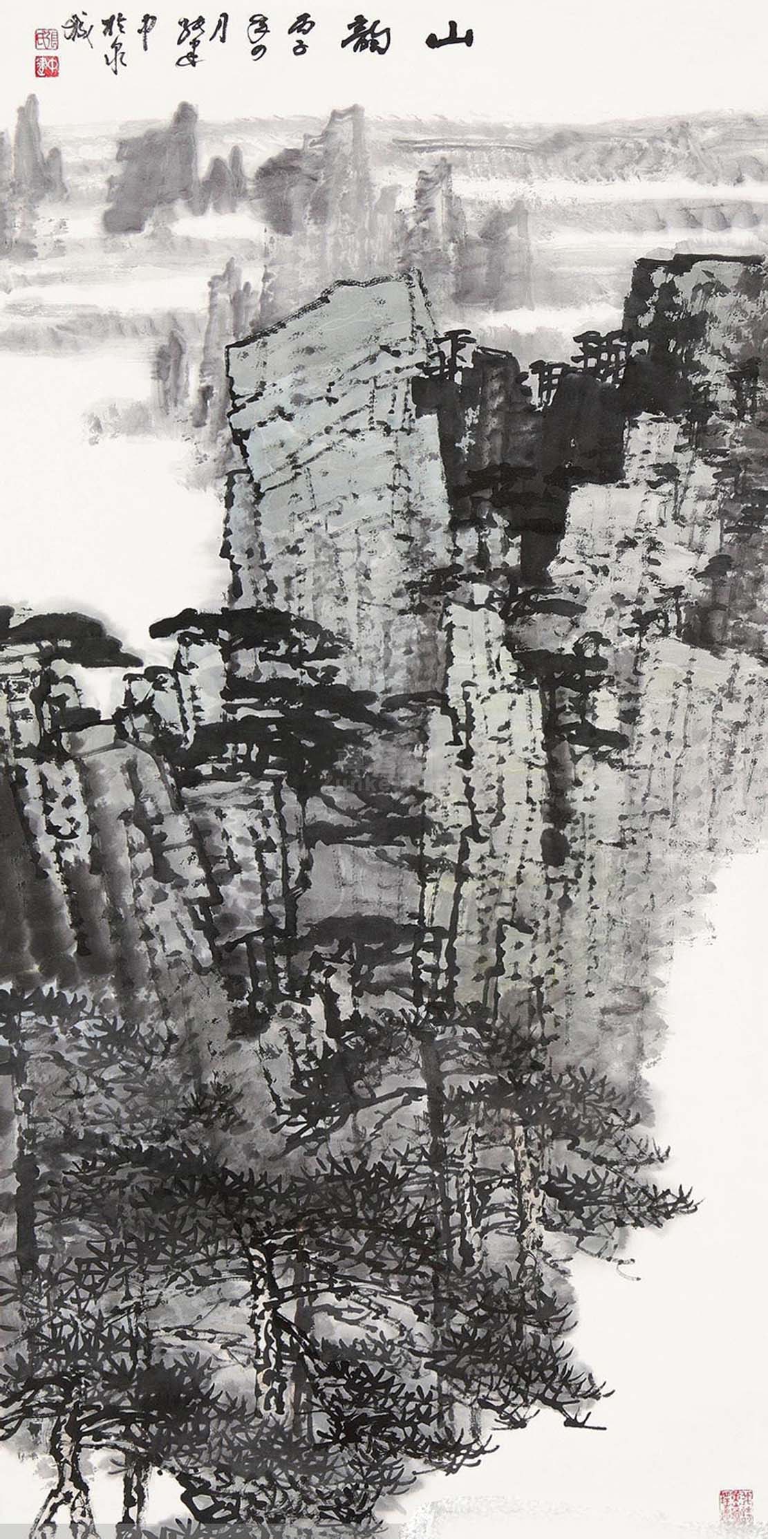 张建中画家《应手墨笔随意 放眼关景造化》-搜狐大视野-搜狐新闻