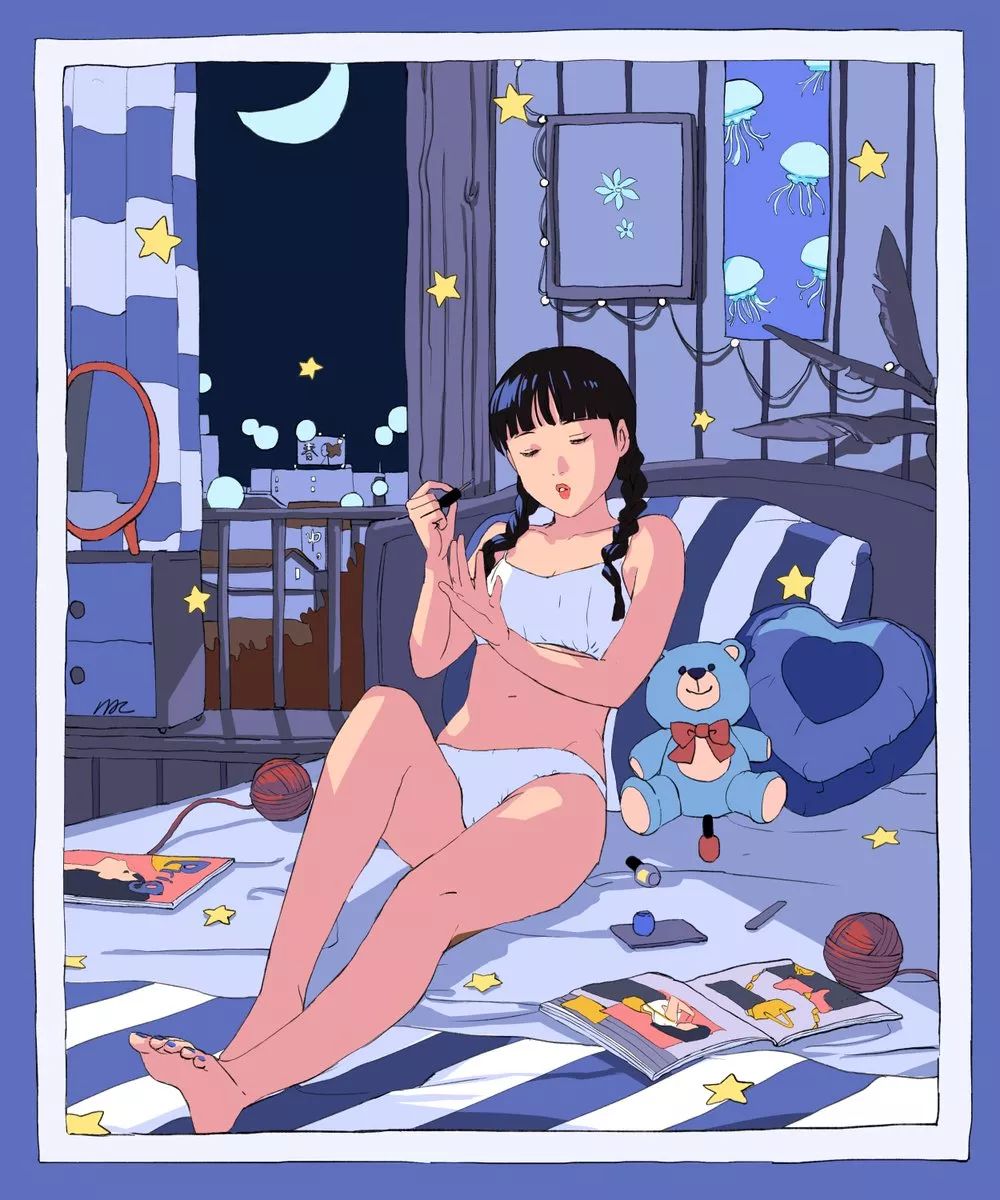 一组单身姑娘漫画一个人久了会上瘾