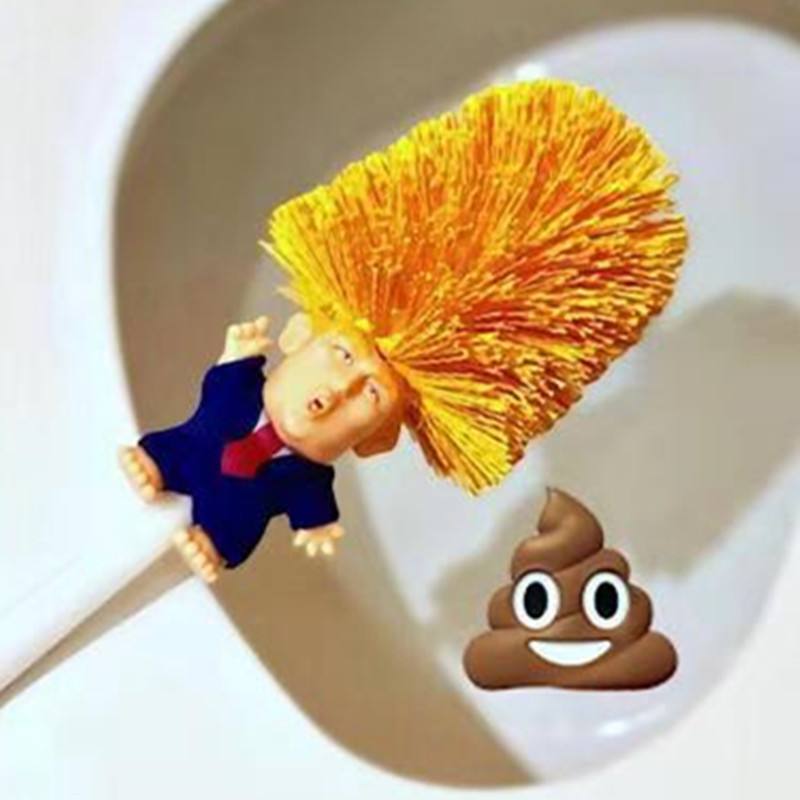 公众人物被戏耍特朗普马桶刷红遍网络界网友一致调侃