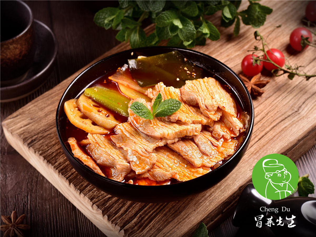 冒菜先生:里脊肉套餐不说锦里,春熙路,宽窄巷子这些人潮拥挤的繁华