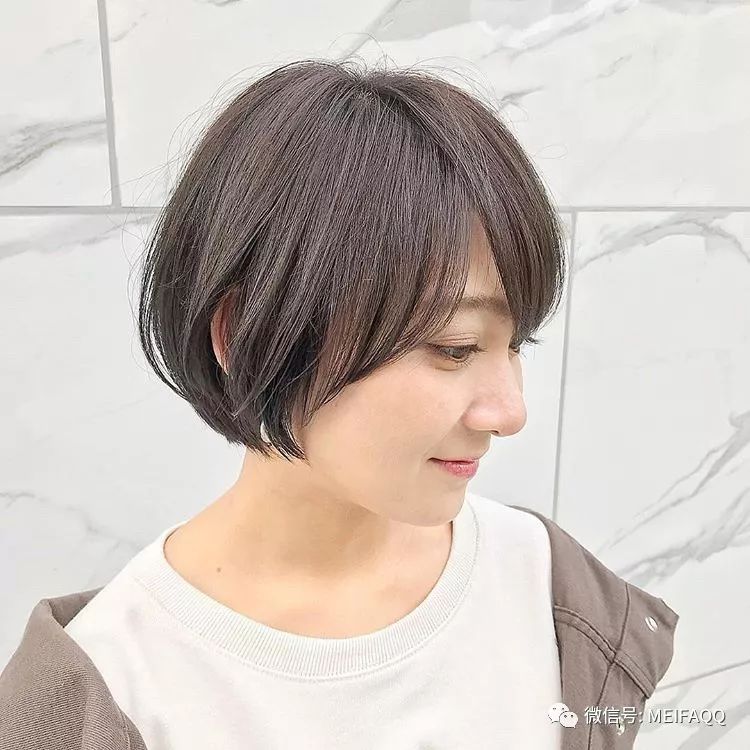 日系流行短发不用打理也好看
