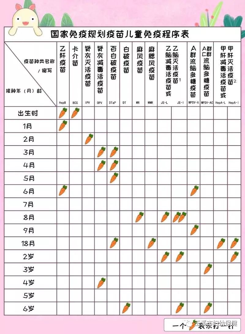 疫苗接种顺序图片