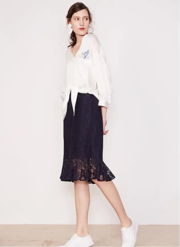 蕾丝镂空一步裙,立体精致浪漫的繁花唯美动人更显性感!