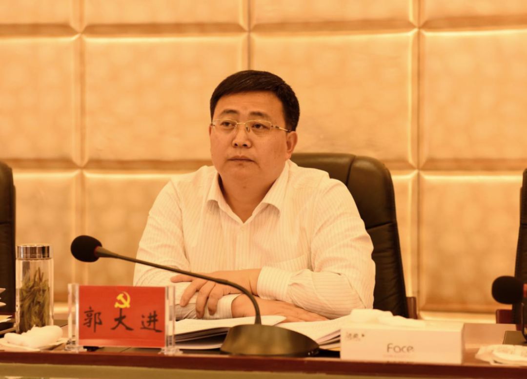 郭大进,市委副书记王忠,市委常委罗朝峰,陈真永,朱家伟,尹朝禹,刘传国