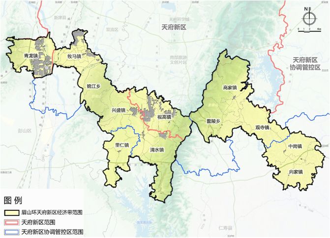 涉及12个乡镇眉山环天府新区经济带规划正式批准实施