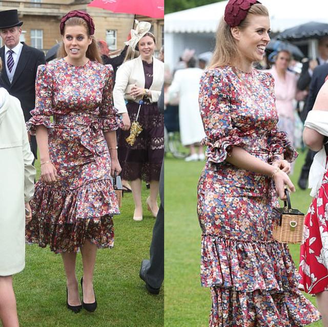 英国公主想走清新风格?1万3的复古印花裙却少了高贵,花色老气?
