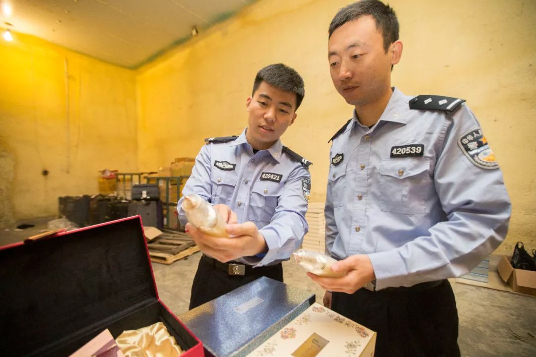 5月8日,青岛海关出动70余名缉私警察,在地方公安部门配合下,当场抓获