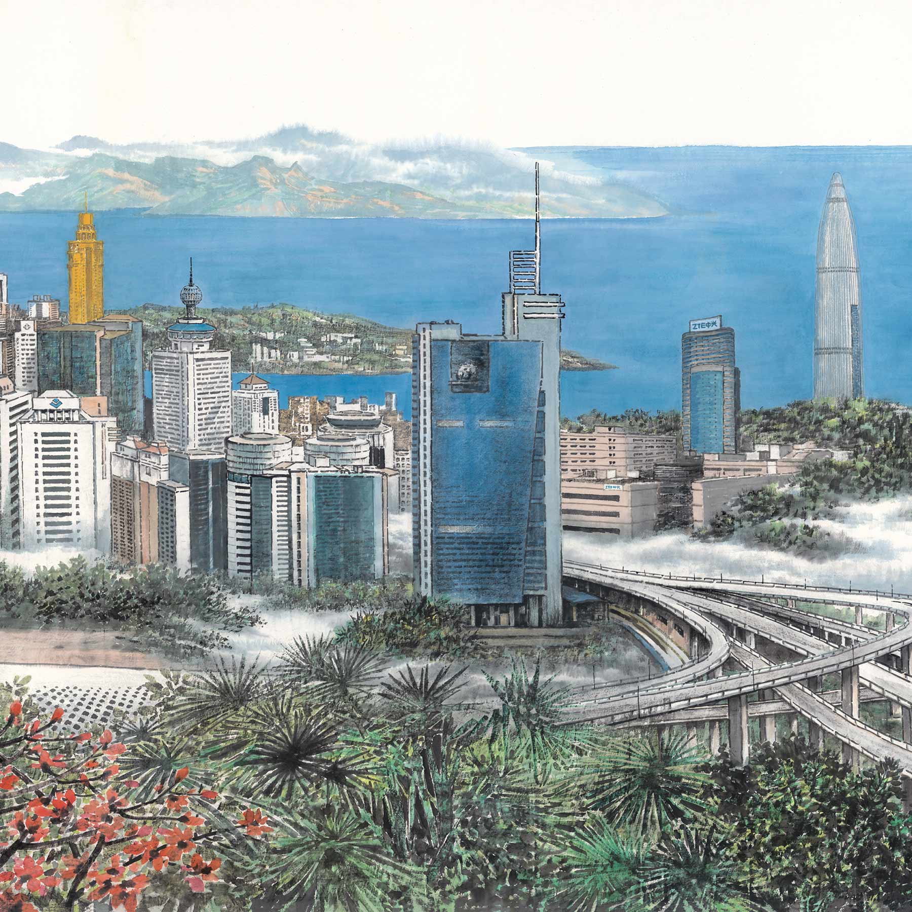 每日一画深圳胜景图