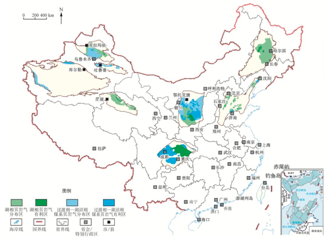 中国页岩油分布图图片