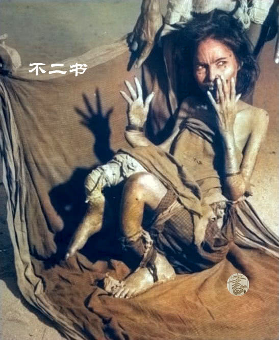 上色老照片直击镜头下1946年印度大饥荒挨饿的人骨瘦如柴