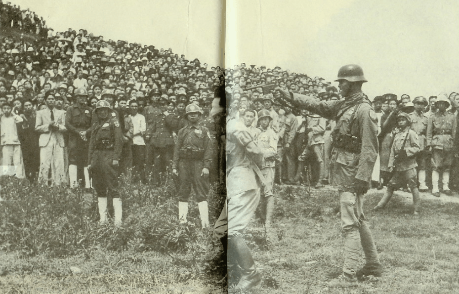 日本投降后,中国在一些主要城市设立军事法庭,对2357名日本乙,丙级