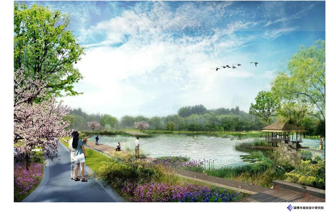 效果图曝光淄博又一个湿地公园将建设长度177公里