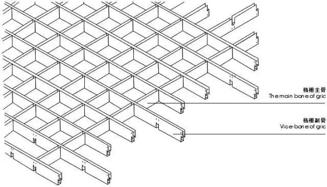 铝格栅吊顶施工节点图铝格栅吊顶施工节点图铝格栅吊顶施工图施工及