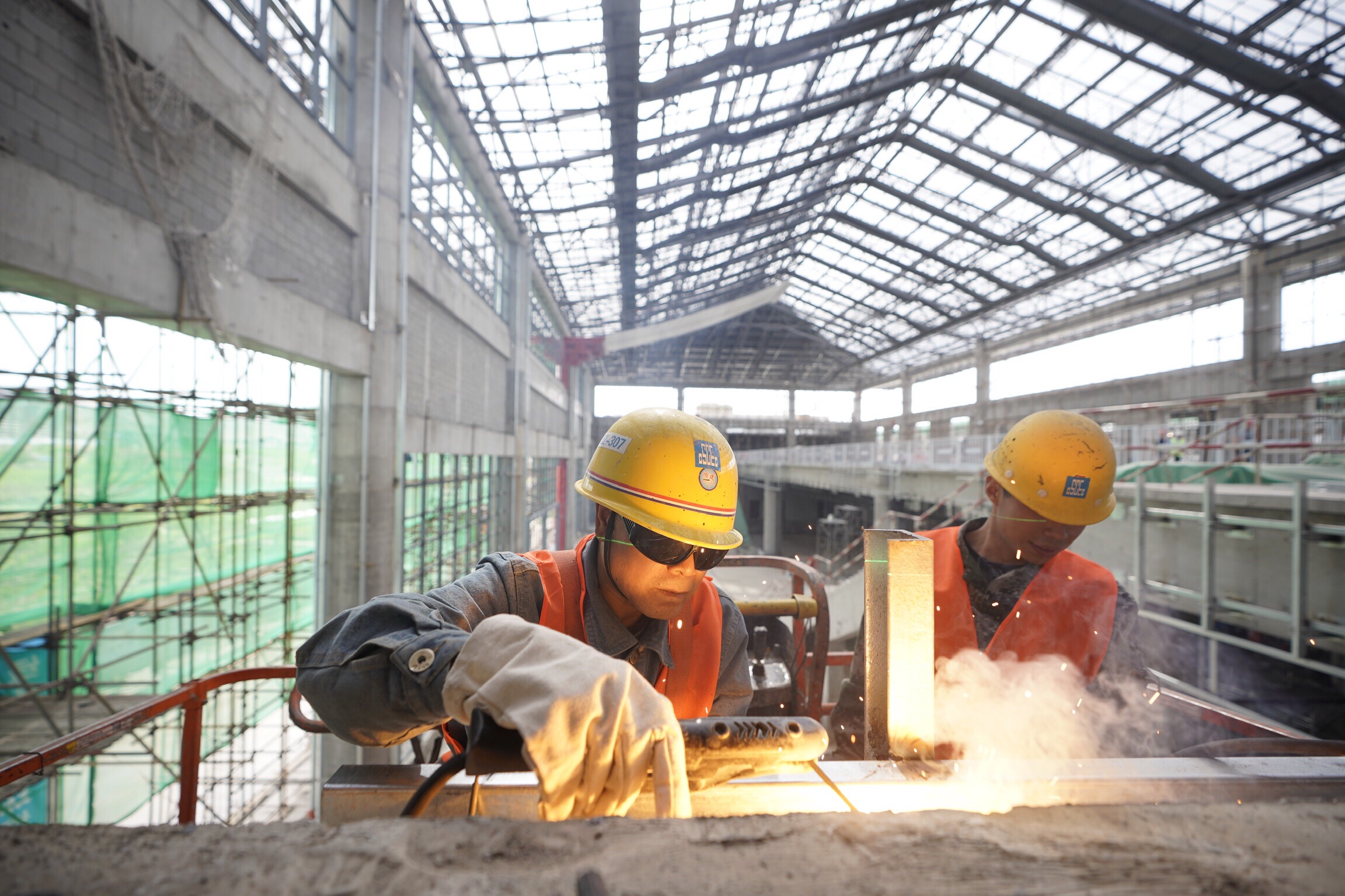 京张高铁宣化北站全面进入装饰装修阶段_施工