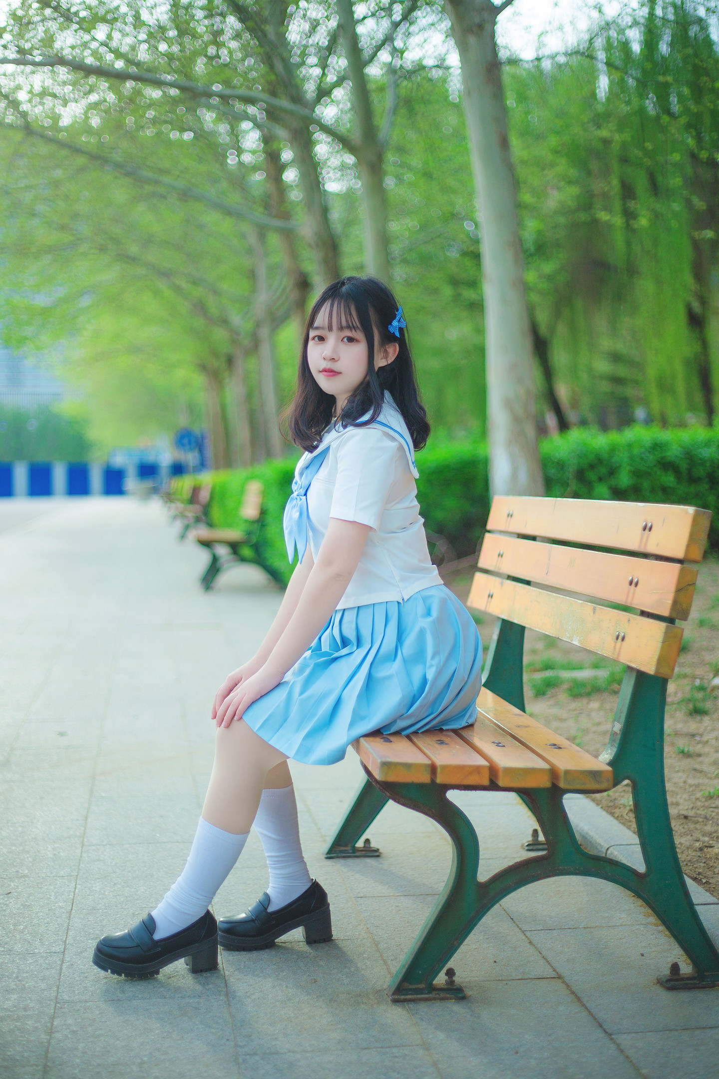 cos:jk制服小姐姐,一起来吹泡泡吧