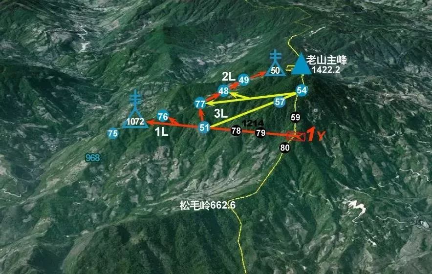 老山主峰地图图片