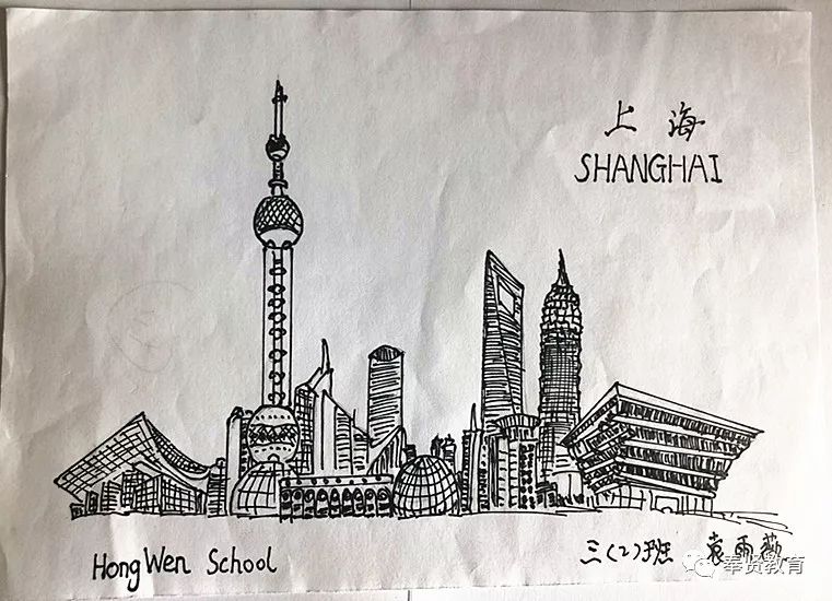 小学生制作城市名片图片