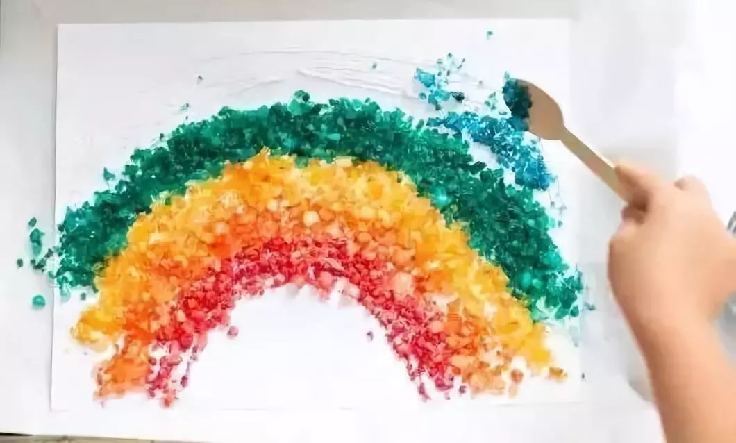【创新手工】水粉撒盐画,玩转不一样的艺术体验!