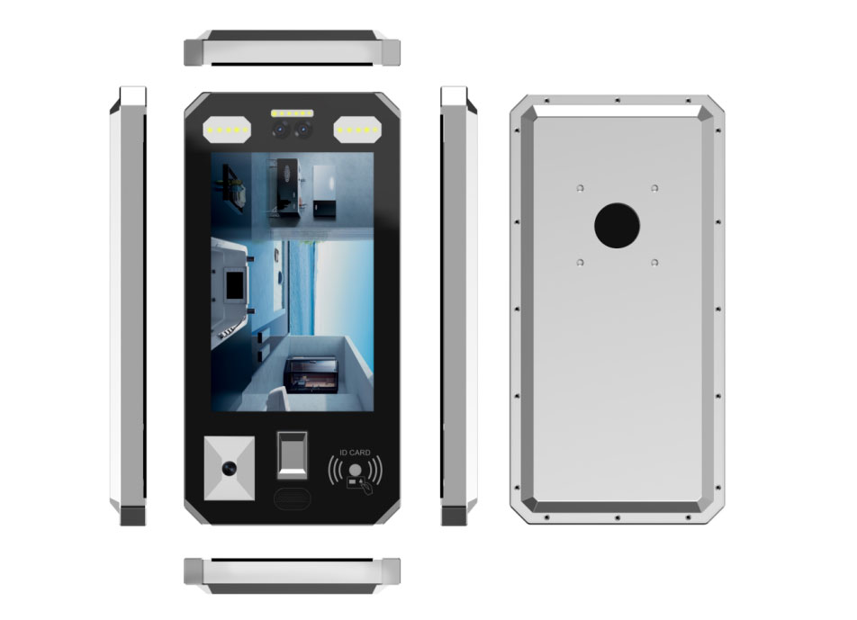 触拓科技发布8寸安卓人脸识别门禁刷卡扫码一体机